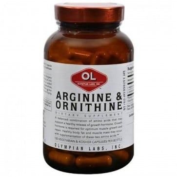 Olympian Labs Inc., Arginine & Ornithine, 100 Capsules