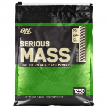 Optimum Nutrition Serious Mass Cookies and Cream 12 lbs