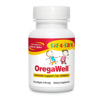 Kid-e-kare OregaWell 60 Softgels by North American Herb and Spice