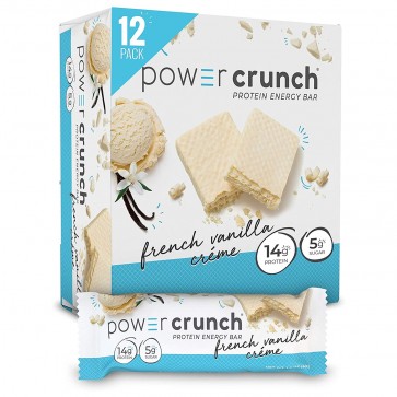 Power Crunch Original French Vanilla Crème 12 Protein Bars
