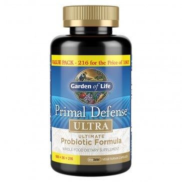 Garden of Life Primal Defense Ultra Ultimate Probiotic Formula 216 Vegetarian Capsules