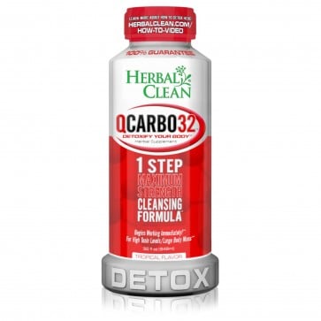 Herbal Clean QCarbo 32 Maximum Strength Tropical Flavor 12 oz