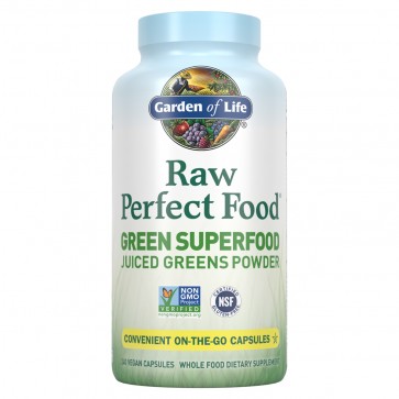 Garden of Life Perfect Food RAW Green Super Food 240 Vegan Capsules
