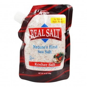 Real Salt Nature's First Sea Salt Kosher Salt 16 oz.