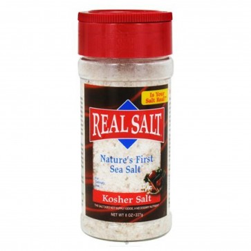 Real Salt Nature's First Sea Salt Shaker Kosher Salt 8 oz.
