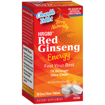 Terry Naturally HRG80 Red Ginseng Energy Chewables