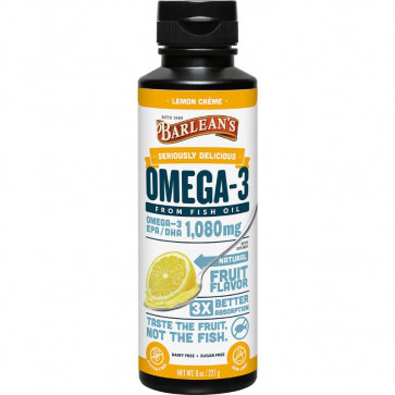 Barlean's Omega-3 1,080mg Lemon Creme 16 fl oz