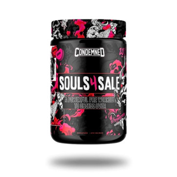 Condemned Souls 4 Sale Pre Workout Strawberry 20 Servings