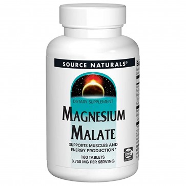  Source Naturals Magnesium Malate 180 Tablets 
