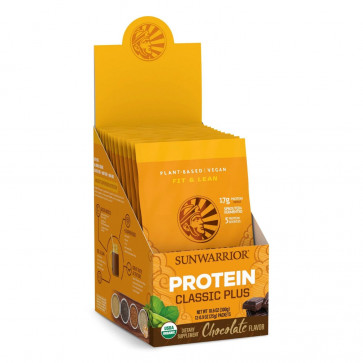 Protein Classic Plus Chocolate 12 Packets by SunWarrior