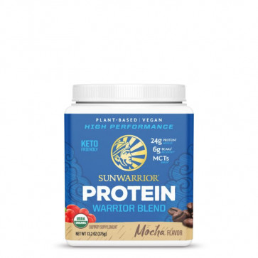 SunWarrior Warrior Blend Plant-Based Organic Protein Mocha 13.2 oz