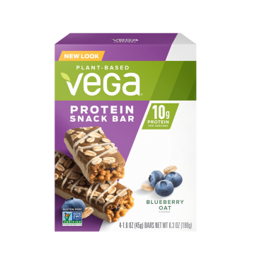 Vega Protein Snack Bar 10g Blueberry Oat 4 Pack