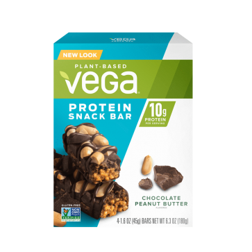 Vega Protein Snack Bar 10g Chocolate Peanut Butter 4 Pack