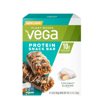 Vega Protein Snack Bar 10g Coconut Almond 4 Pack