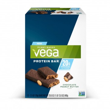 Vega Protein Bar Chocolate Peanut Butter 20g 12 Pack