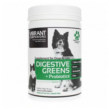 Vibrant Health Digestive Greens Supplement for Dogs and Cats 213 Grams