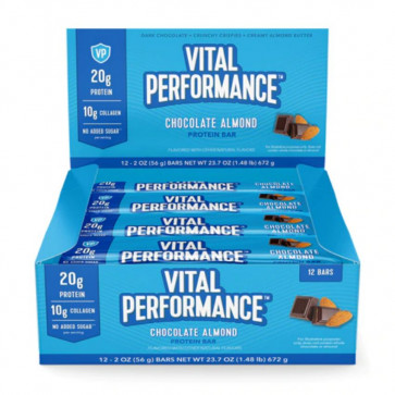Vital Proteins Vital Performance Protein Bar Chocolate Almond 12 ct | Sale at NetNutri.com