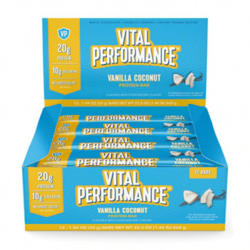 Vital Proteins Vital Performance Protein Bar Vanilla Coconut 12 ct | Sale at NetNutri.com