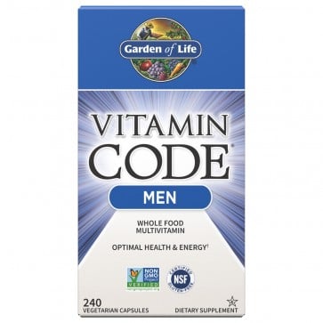 Garden of Life Vitamin Code RAW Men's Multi Formula 240 Vegetarian Capsules