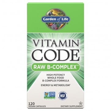 Garden of Life Vitamin Code RAW B-Complex 120 Capsules 