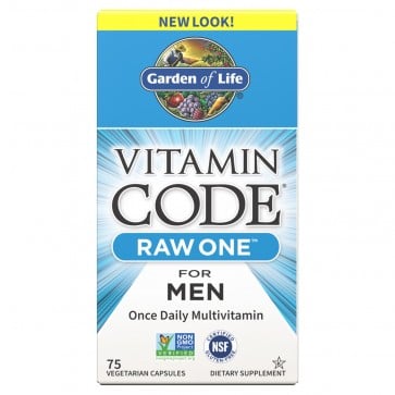 Garden of Life Vitamin Raw One For Men 75 Vegetarian Capsules