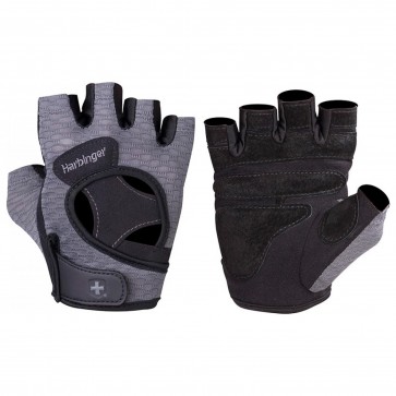 Harbinger Women's FlexFit Gloves Gray/Black Medium 