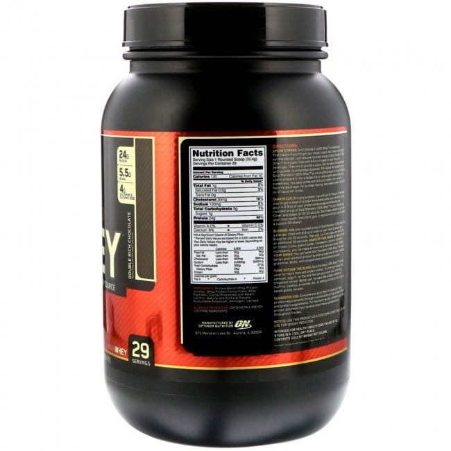 100% Whey Gold Standard Double Rich Chocolate 2 lbs by ...