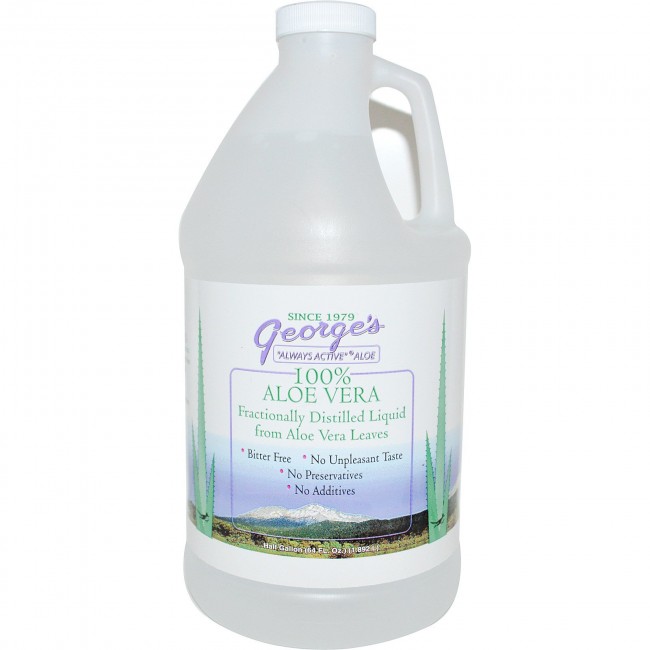 George's Aloe 100% Aloe Vera Liquid 64 oz. - Aloe Vera - Herbals ...