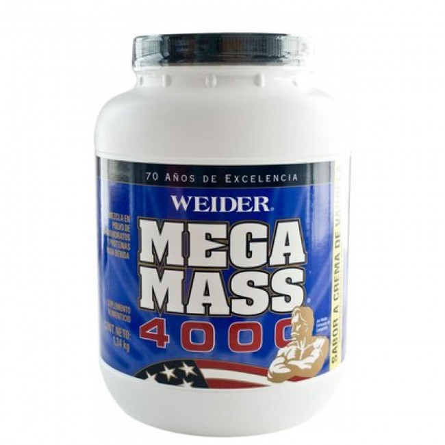 Mega Mass 4000 Vanilla - 5.91 lbs by Weider