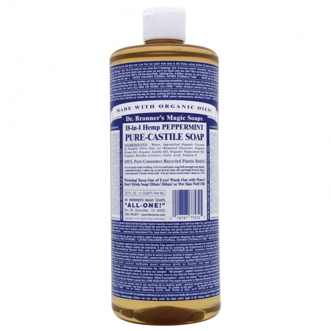 dr bronner peppermint soap dries out dog coat