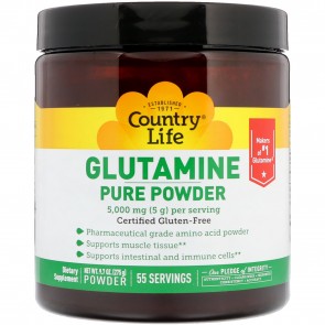 Country Life Glutamine Pure Powder 5,000 mg 9.7 oz