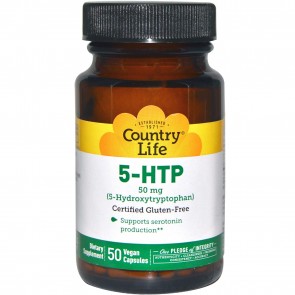 Country Life 5-HTP  50 mg 50 Vegan Caps