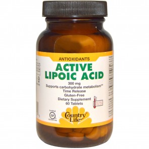 Country Life Active Lipoic Acid Time Release 300 mg 60 Tablets