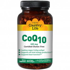 Country Life- Vegan CoQ10 100 mg - 120 Vegetarian Softgel