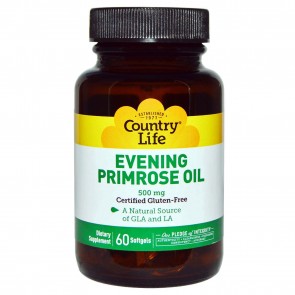 Country Life Evening Primrose Oil 500 mg 60 Softgels
