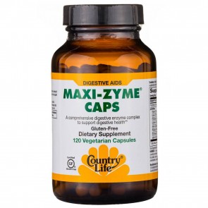 Country Life Maxi-Zyme Caps® 120 Vegetarian Capsules