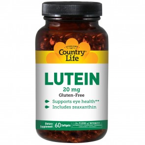 Country Life Lutein 20 mg 60 Softgels