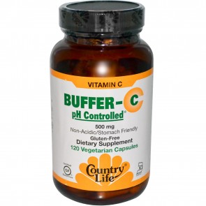Country Life- Vitamin C Buffer-C pH Controlled 500 mg- 60 Capsules
