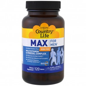 Country Life MAX for Men 120 Tablets