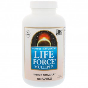 Source Naturals Life Force Multiple Energy Activator No Iron 180 Capsules