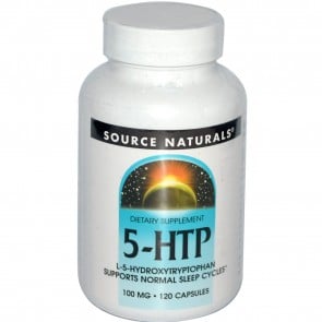 Source Naturals 5-HTP L-5-Hydroxytryptophan 100 mg. 120 Capsules