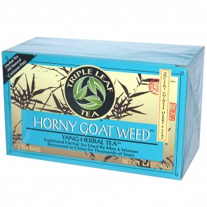 Triple Leaf Tea Horny Goat Weed Caffeine-Free 20 Tea Bags, 1.4 oz (40 g)