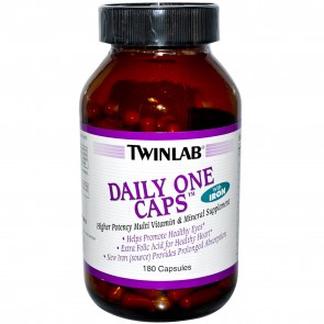 Twinlab Daily One Caps with Iron 180 Capsules
