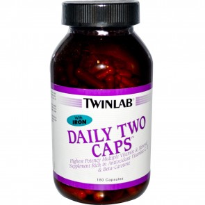 Twinlab Daily Two Caps With Iron 180 Capsules