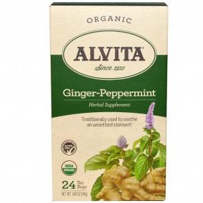 Alvita-Ginger-Peppermint Tea Bags 24 bags