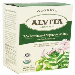 Alvita Valerian-Peppermint Tea Organic 24 bag