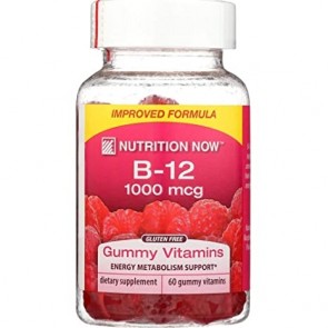 Nutrition Now B-12 Gummy Vitamins Natural Raspberry 60 gummy