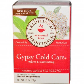 Traditional Medicinals, Herbal Tea, Gypsy Cold Care, Caffeine Free, 16 Tea Bags, .99 oz (28 g)