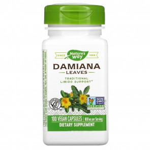 Nature's Way Damiana Leaves 400 mg 100 Capsules