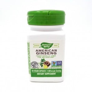 Nature's Way American Ginseng Root 50 Capsules